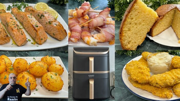5 RECETAS INCREIBLES para tu FREIDORA de AIRE 🤩 ¡Te encantará!