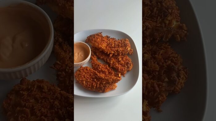 Air Fried Takis Chicken 😋🐔 #chicken #chickenrecipe #airfryerrecipes #takis #shorts #fyp #viral