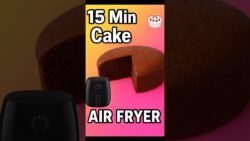 Air Fryer Chocolate Cake | Easy & Quick 15 Min Recipe 🍰 #shorts