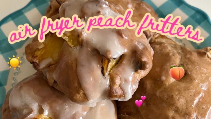 Air Fryer Peach Fritters Recipe