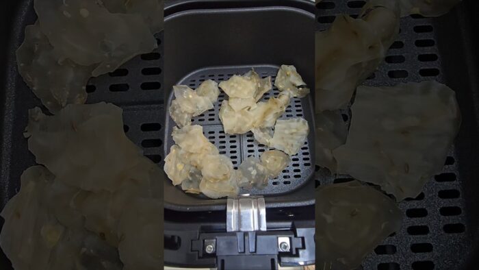 Air fryer Recipes | Oil Rice Papad / Vadiyalu in air fryer #shorts #airfryer #airfryerrecipes #viral