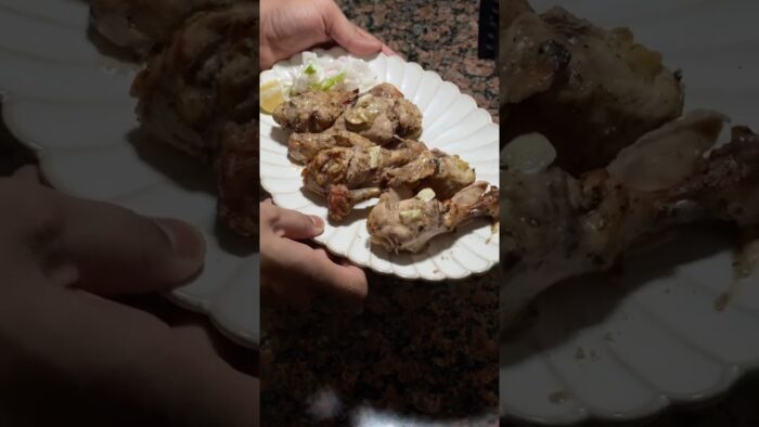 Air fryer chicken legs | Malai tikka in air fryer | No oil chicken legs | Air fryer recipe #airfryer