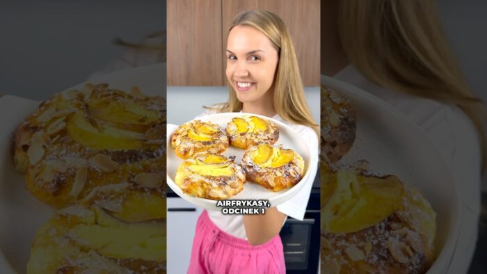 AirFrykasy odcinek 1 – twarogowe bułeczki z brzoskwiniami 🍑 #furajedzenia #airfryer