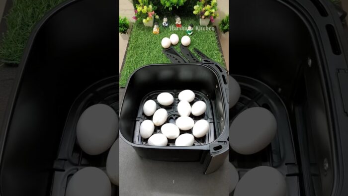 #Airfryer recipe #17 – Egg Experiment 🔥🥚|What Happens If You Air Fry Eggs?#shortsfeed #egg