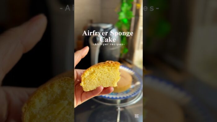 Airfryer sponge cake 😍😍 #recipe #trending #food #chocolatecake #easyrecipe #airfryerrecipes