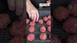 Albóndigas de miel y ajo en freidora de aire #ad #albóndigas #día del juego #comida para picar