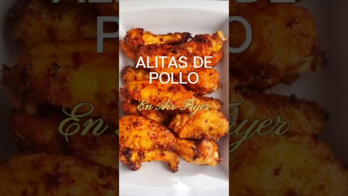 Alitas de pollo en air fryer. #RecetasAirFryer #RecetasFáciles #CocinaEnCasa