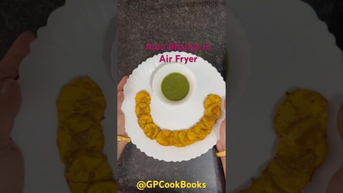 Aloo Bhajiya In Air Fryer | Aloo Bhaiya | Potato Pakora | Vegan Recipe | @GPCookBooks#youtube