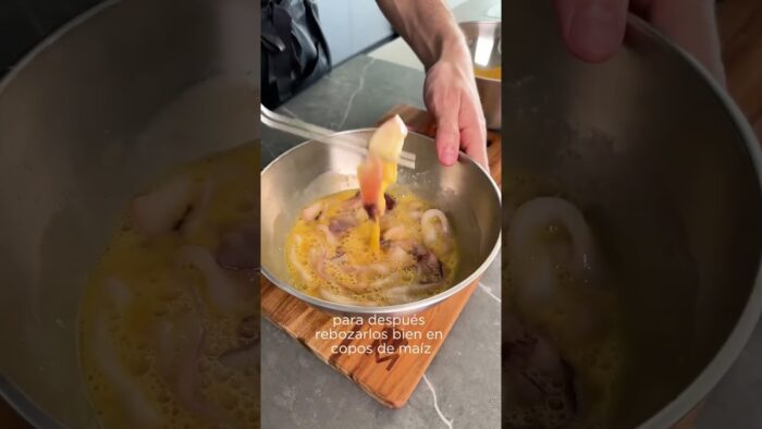 Así quedan los calamares en la freidora de aire 😱