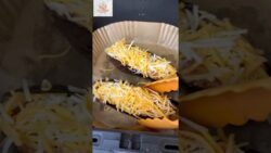 BERENJENAS 🍆🍆 RELLENAS en AIRFRYER 😋👩‍🍳, receta riquísima y muy sencilla, con carne, queso y tomate