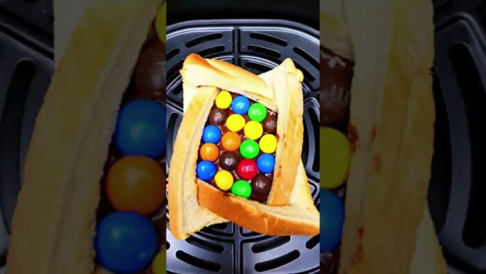 BEST Air Fryer CHOCOLATE TWISTED TOAST #airfryerrecipes #airfryer #shorts