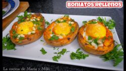BONIATOS RELLENOS EN FREIDORA DE AIRE😋