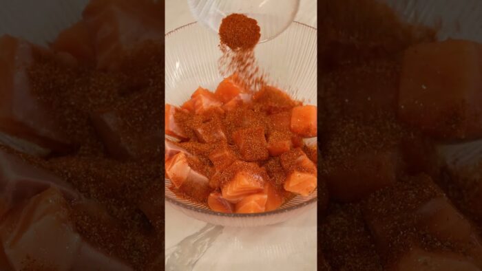 Bang Bang Salmon Bites Recipe by Air-Fryer