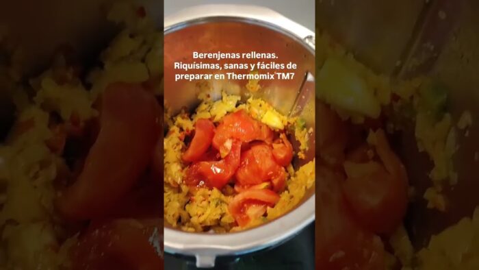 Berenjenas rellenas enTM7 #receta #thermomix #TM7 #berenjenasrellenas