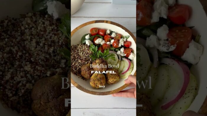 Buddha Bowl Saludable con Falafel en Freidora de aire