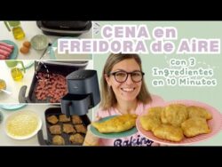CENA en FREIDORA de AIRE con 3 INGREDIENTES en 10 MINUTOS *Recetas AIRFRYER*