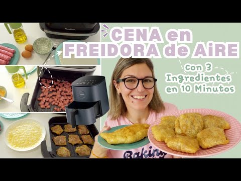 CENA en FREIDORA de AIRE con 3 INGREDIENTES en 10 MINUTOS *Recetas AIRFRYER*