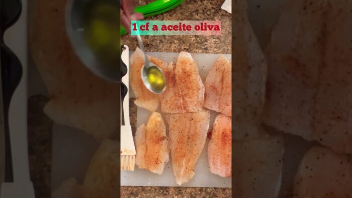 CÓMO PREPARAR FILETE DE PESCADO EN LA A FREIDORA DE AIRE #freidoradeaire #short