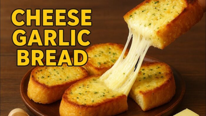 Cheese Garlic Bread Recipe | Easy Bakery Style Garlic Bread at Home | Air Fryer recipe
