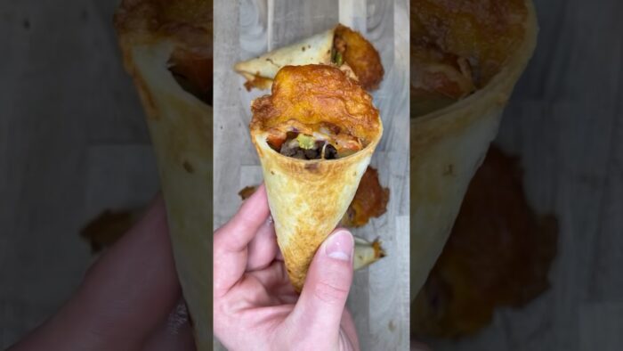 Cheeseburger Cones! Recipe below in comments. #highprotein #lowcarb #airfryer