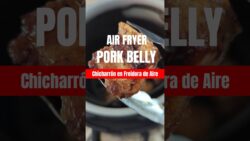 Crispy Air Fryer Pork Belly with ONLY 2 Ingredients 🍖🔥Chicharron Freidora de Aire
