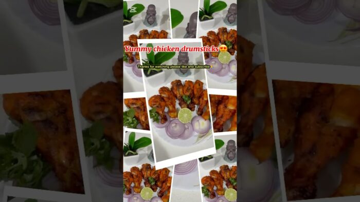 🍗 Crispy Chicken Drumsticks in Air Fryer | Healthy & Tasty Recipe 🔥#shorts #crispychicken
