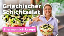🥗✨ Der WOW-Salat für jede Party – griechischer Spaghetti Schichtsalat! | Thermomix® Rezept