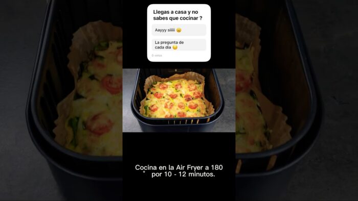 🫢 Esto es lo que cocino cuando no sé qué hacer ! 🤯#freidoradeaire #recetasfaciles #airfryer