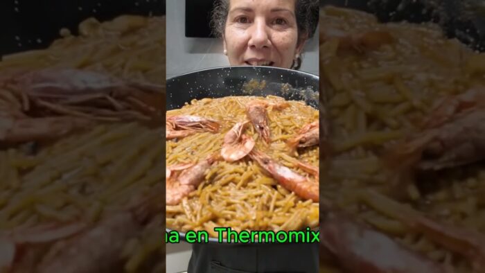 Fideuá hecha en Thermomix, receta súper fácil.