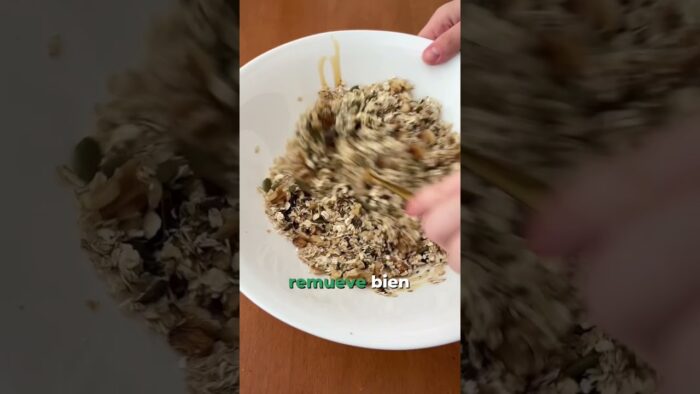 Granola Casera en freidora de aire #freidoradeaire #airfryer #granola #receta #recipe