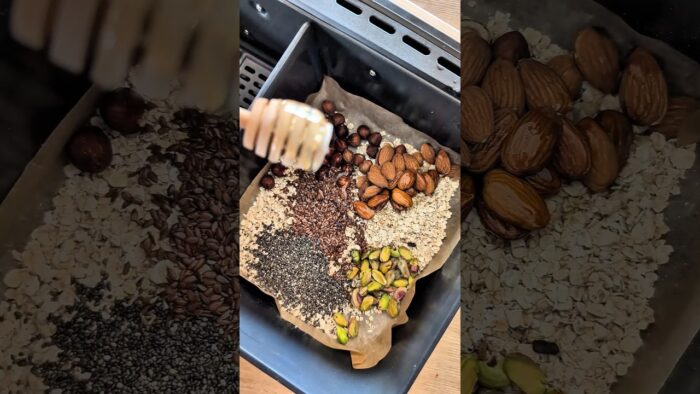 🥣 Granola Healthy Maison 🥜🍫 – Recette facile & rapide (Air Fryer ou Four)