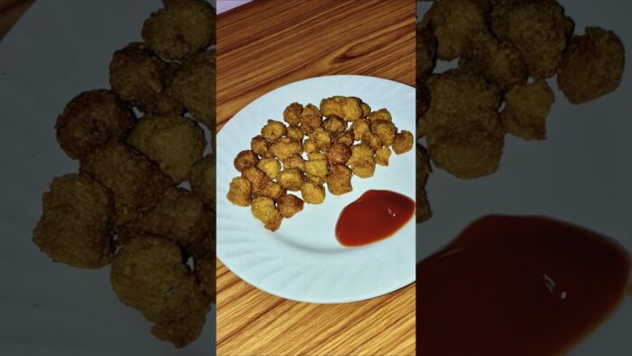 Healthy Crispy High Protein Snack| Soya Pakoda. #shorts recipe👇