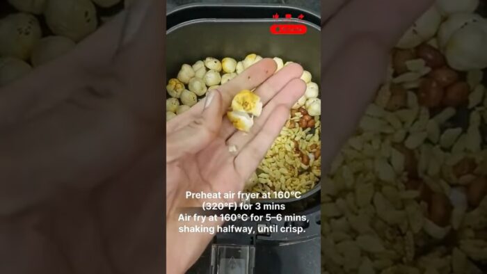 Healthy Makhana recipe in air fryer!#viralvideo#shorts #shortsfeed#yt #ytshorts#viral #airfry