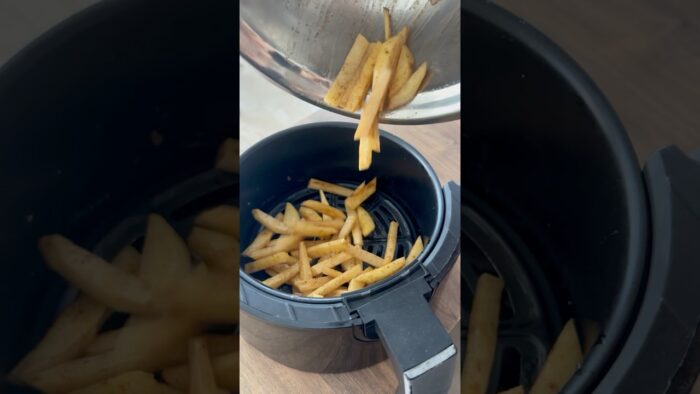 Las mejores papas en airfryer😱🥔🍟🤤 #receta #papas #shortvideo