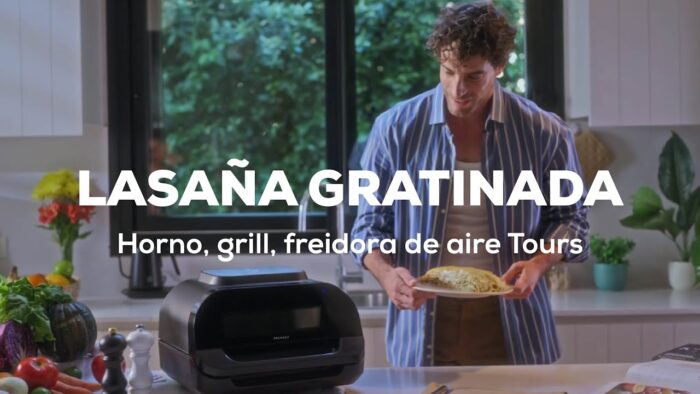 Lasaña gratinada 🍝 en Freidora de Aire Tours Peugeot Smart Living