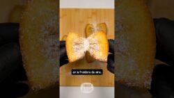 Lazos de pan con chocolate en la freidora de aire #receta #recetasfaciles