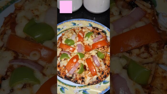 Leftover Chapati Pizza || Airfryer Recipe #shortvideo #shorts #trending #Breakfast #tasty #easy