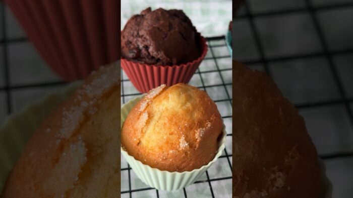 Magdalenas en AIR FRYER 🤤 super rápidas de hacer!#magdalenas  #receta #airfryer #airfryerrecipes
