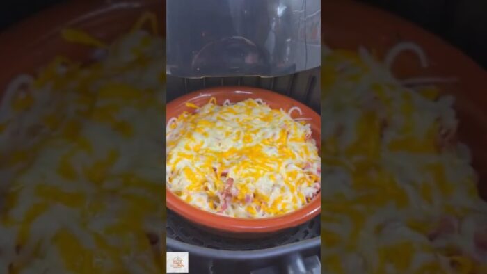 PATATAS RANCHERAS🍟🤠 en FREIDORA DE AIRE 😋😍 receta rápida y deliciosa #recetas #airfryer