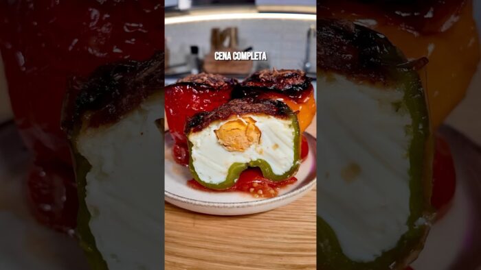 PIMIENTOS RELLENOS EN AIRFRYER #receta #saludable #quedeliciarecetas #recetasfaciles #airfryer