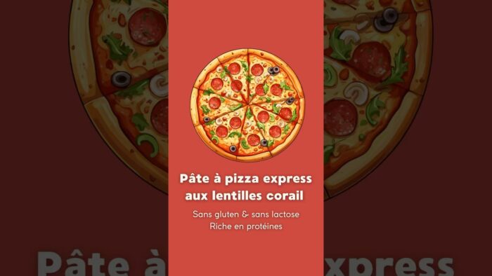 🍕 Pâte à pizza vegan et protéinée aux lentilles corail