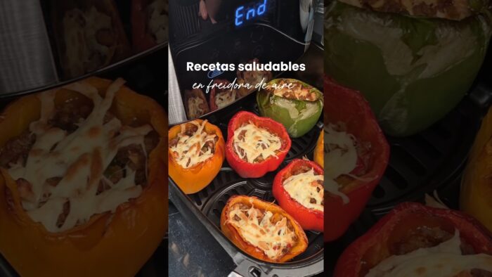 Pimientos asados en freidora de aire   #dieta #saludable #recetasfaciles #freidoradeaire #airfryer