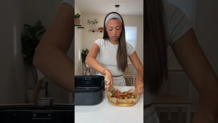 Pizza en freidora de aire, lista en minutos! 🍕🔥» #cooking #cocinafacil #comida #cocinafácil