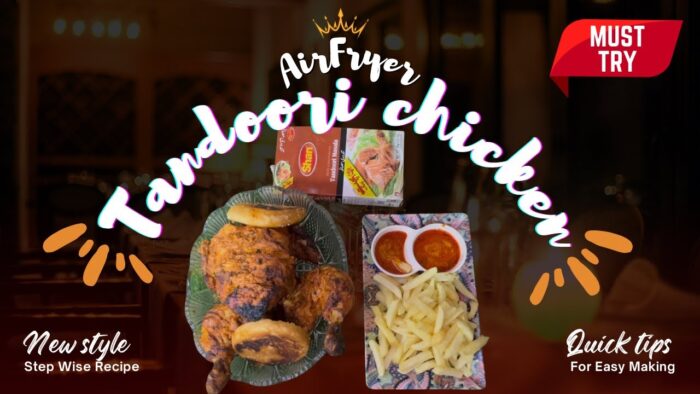 Pollo entero en freidora de aire 🤩🔥 | Receta de Tandoori Masala