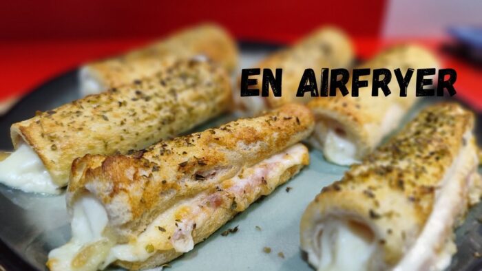 ROLLITOS DE JAMÓN Y QUESO EN FREIDORA DE AIRE