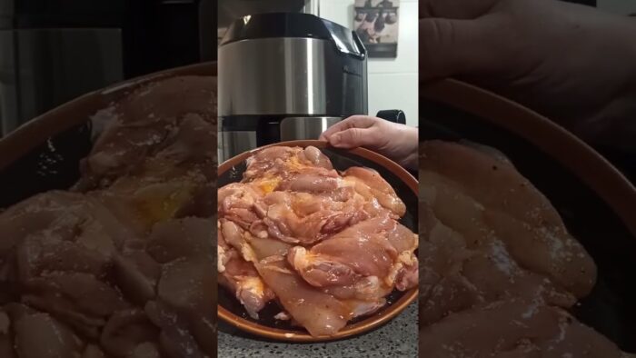 Receta Fácil de Pollo Jugoso en Air Fryer #Pollo #ContraMuslosDePollo #AirFryer #RecetasFaciles