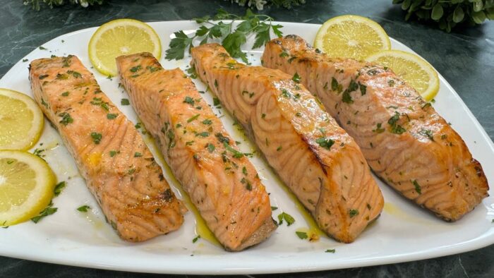 SALMON EN FREIDORA DE AIRE 🐟 Receta fácil y rápida ✅ ¡EN 7 MINUTOS!