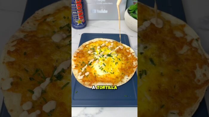 Super Easy Air Fryer Egg Tortilla Recipe! #foodhacks #shorts #eggsandwich #yum #musttry