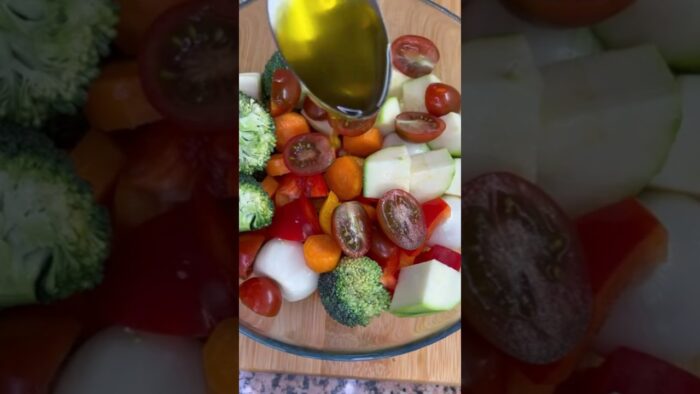 VERDURAS 💚🥗 preparadas en FREIDORA DE AIRE 👩🍳 , receta muy sana y deliciosa 😍🥰 #VERDURICAS