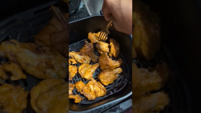 air fryer recipe without oil  #1#series#shortvideo#chickenfry